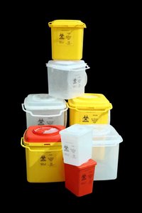 Sharp Container For Bio Medical With Niddle Cutter