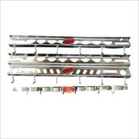 Ss Spoon Hanger - Stainless Steel, Multiple Hooks, Polished Silver | Efficient, Reliable, High Performance, Rust And Stain Resistant