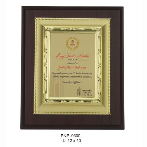 Certificate Plaque