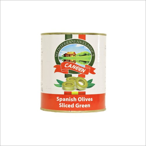 Green Olive Slice Tin