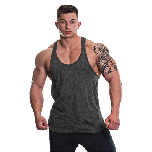 Plain Men Gym Vest