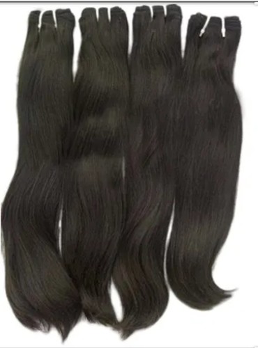 Black Machine Weft Hair