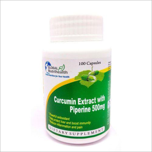 500 mg Curcumin Extract With Piperine Capsules