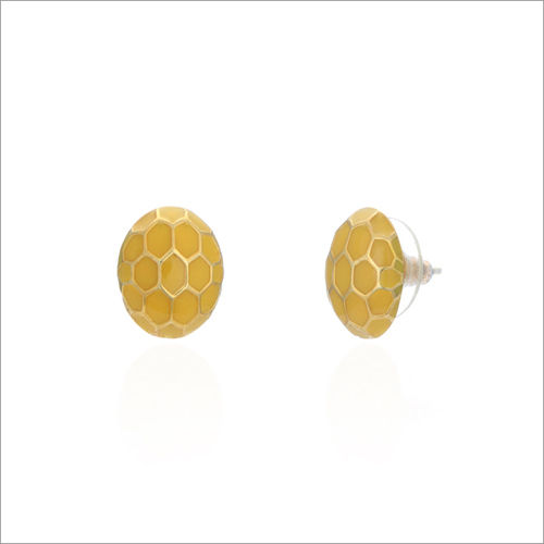 925 Sterling Silver Enamel Stud Earrings