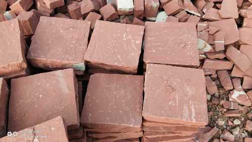 Red sandstone cobble