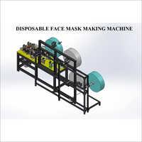 Disposable Face Mask Making Machine - Color: White & Blue