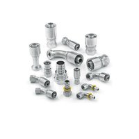 Parker Hydraulic Hose Fittings - Mild Steel, Bsp, Metric, Jic | 420 Bar Pressure, Soft Seal For Enhanced Leakage Prevention, Quick Installation Indication Ring