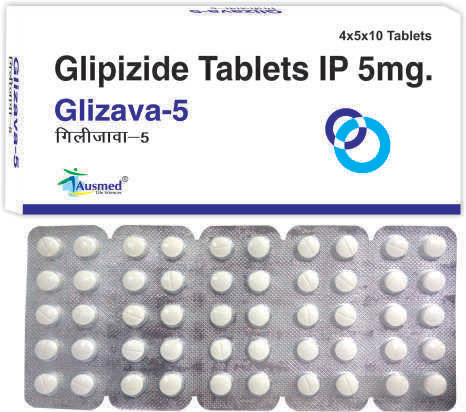 Glipizide  Ip  5Mg./Glizava-5 General Medicines