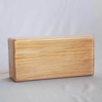 Wooden Yoga Brick - Natural Wood, Available In Multiple Sizes, Rich Brown Color | Non-slip, Enhances Stability And Balance During Workouts
