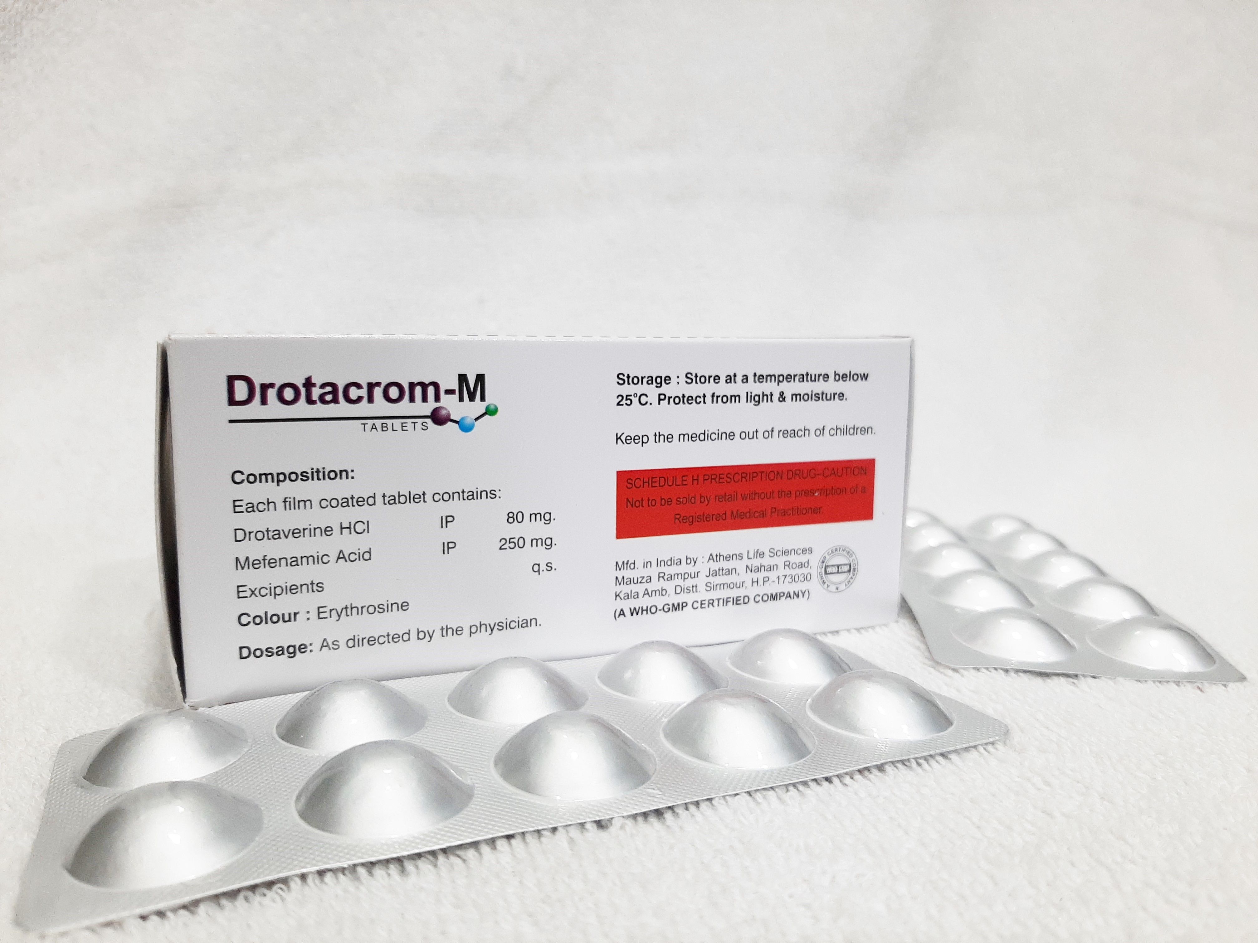 Drotaverine Hydrochloride and Mafenamic Acid Tablets