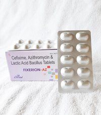 Cefixime, Azithromycin And Lactobacillus Sporogenes Tablets