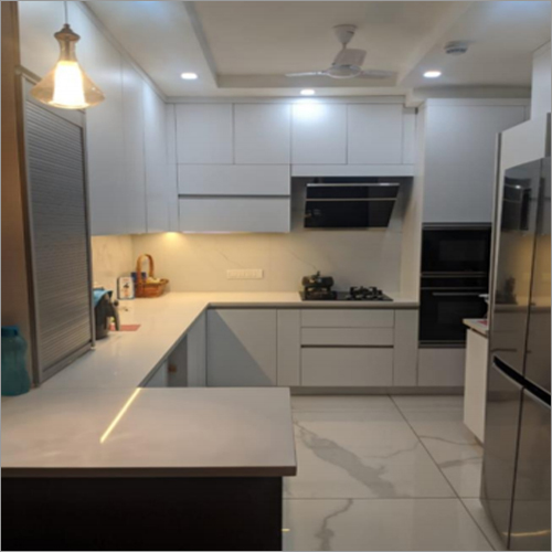 G- Shape Laminated Kitchen