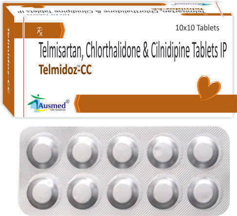 Telmisartan Ip  40 Mg. +  Chlorthalidone Ip 12.5Mg. + Cilnidipine Ip 10Mg./Telmidoz-Cc General Medicines