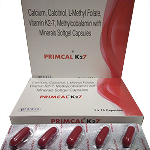 Calcium Calcitriol L-Methyl Folate Vitamin K-27 Methylcobalamin with Minerals Softgel Capsules