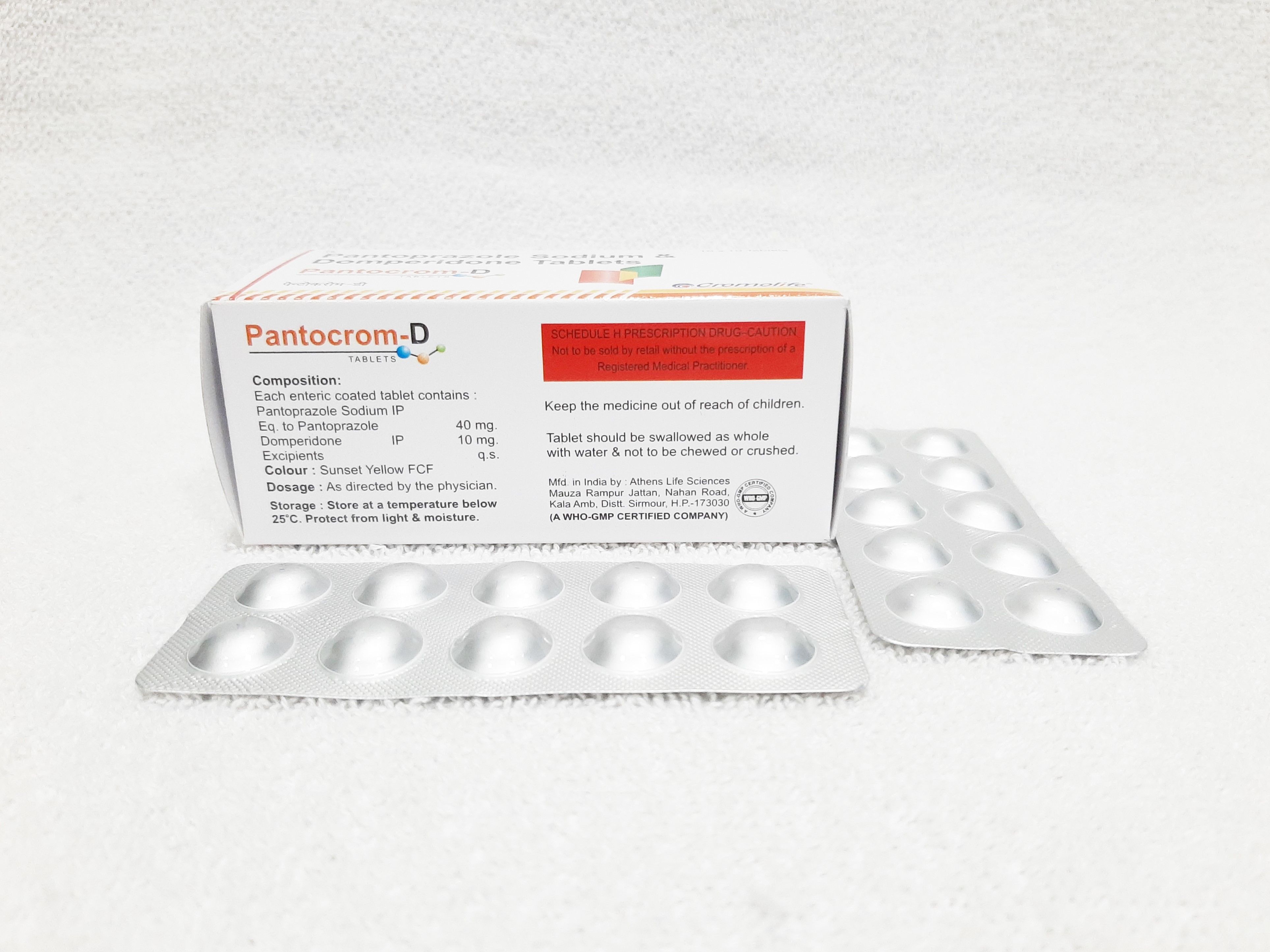 Pantaprozole Sodium & Domperidone Tablets