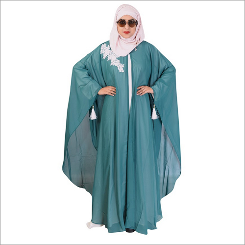 Available In Sky Blue Color Green & White Ladies Kaftan