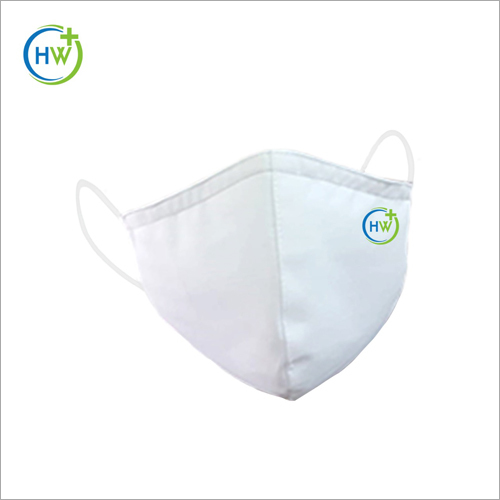 Antibacterial Face Mask - Super Soft Cotton, Standard Size, White | SITRA Certified, 6+ Layer Filtration, Silver Technology Coating, Reusable, Comfortable Fit