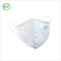 Antibacterial Face Mask - Super Soft Cotton, Standard Size, White | Sitra Certified, 6+ Layer Filtration, Silver Technology Coating, Reusable, Comfortable Fit