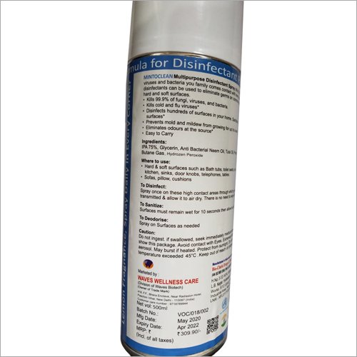 500 ml Disinfectant Spray