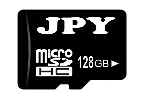 Jpy 128GB मेमोरी कार्ड 6 महीने की गारंटी के साथ