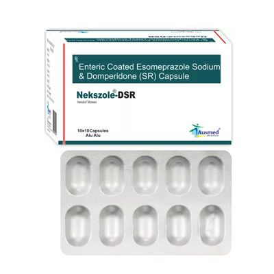 Esomeprazole 40mg + Domperidone 30mg (Sustain Released)./nekszole-dsr General Medicines