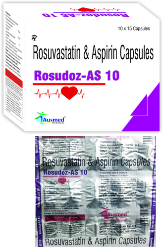 Rosuvastatin Calcium  IP eq. to Rosuvastatin   10mg. + (As granules) Aspirin  IP  75mg./ROSUDOZ-AS 10