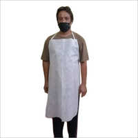 Hospital Surgical Apron - Virgin Low Density Polyethylene, White Color, Disposable Design | Reliable Double-stitched Seams, Comfortable Protection