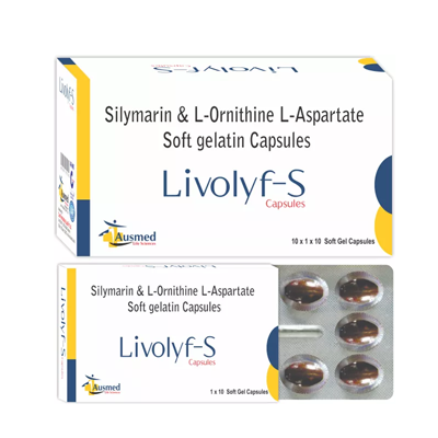 Silymarin  +  L-Ornithine + L-Aspartate Soft Gelatin Capsules/Livolyf-S General Medicines