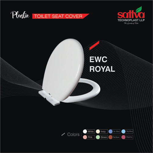 White Ewc Royal Plastic Toilet Seat Cover