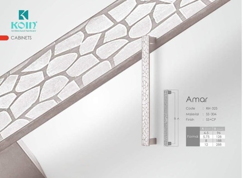 Dual Stainless Steel Cabinet Handle