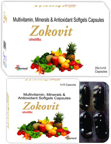 Multivitamin, Multimineral & Antioxidant Softgel Capsules/Zokovit General Medicines