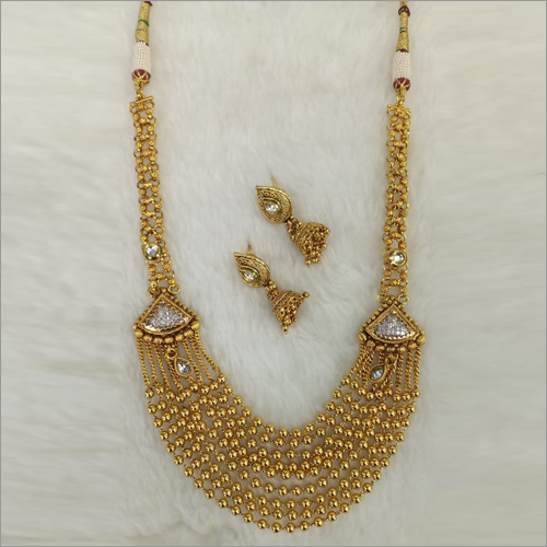 Gold Necklace Set By SHUBHAM CREATIONS