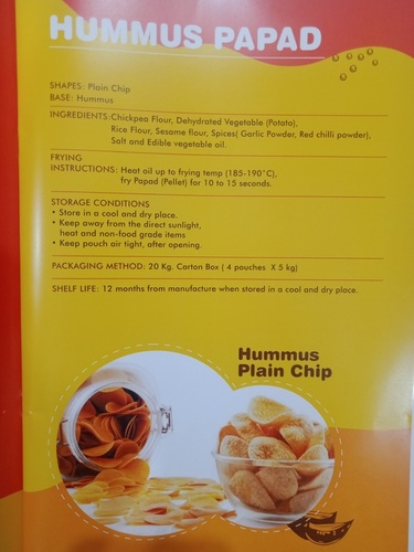 2D ,3D Papad, PANI PURI, POTATO BASED