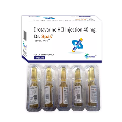 Drotaverine HCI. IP 40 mg. + Benzyl Alcohol IP 1.5% w/v./DR.SPAS