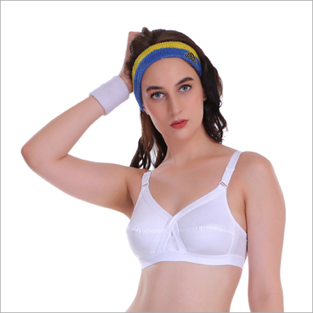 White Cross Cup Non-Padded Bra