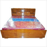 Teak Plywood Head Box Wooden Bed