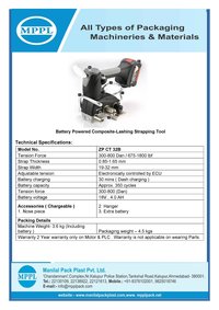 Battery Powered Composite-Lashing Strapping Tool