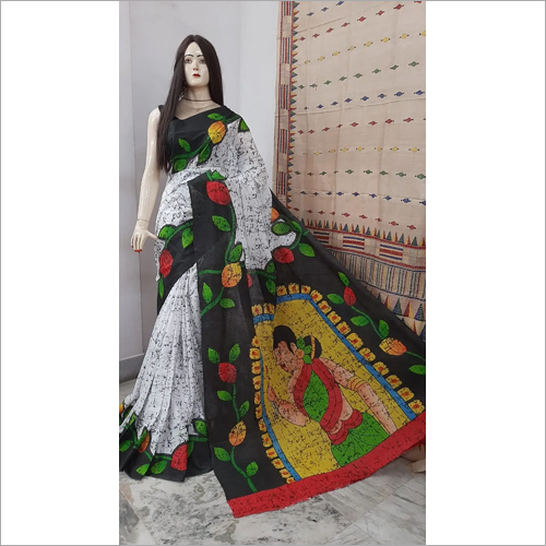 Casual Momchitra Batik Saree