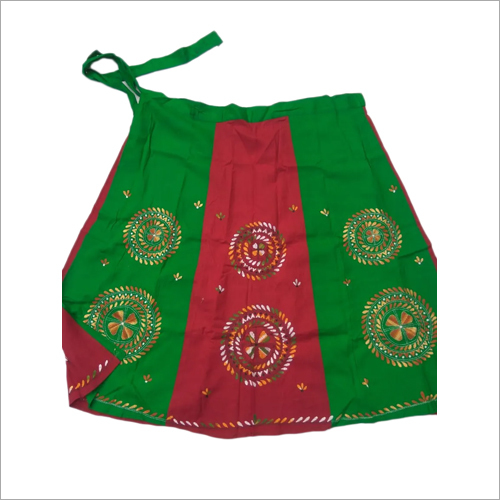 Printed Kantha Stitch Wrapper Skirt - Cotton Fabric All Sizes Available | Vibrant Summer Colors Eye-Catching Printed Patterns