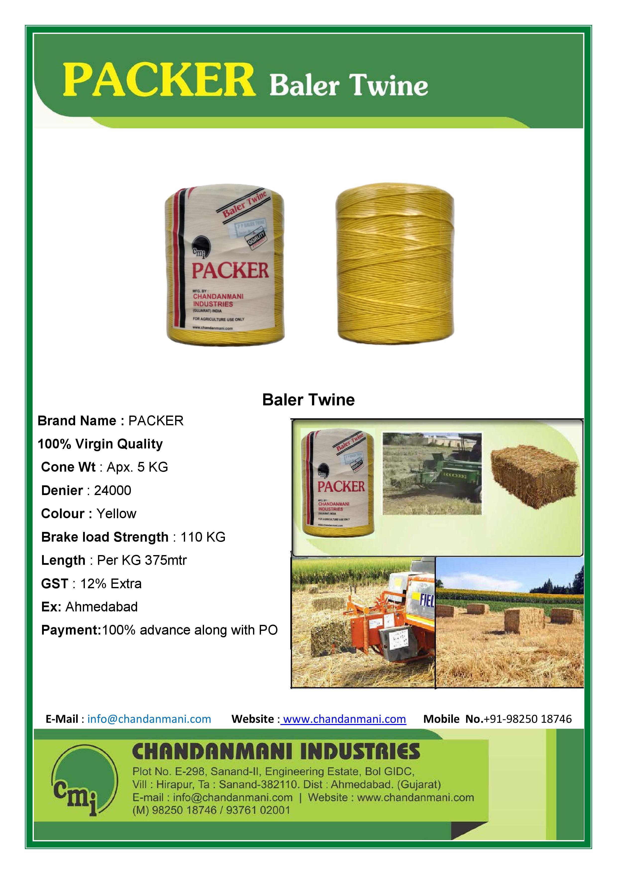 Polypropylene Baler Twine