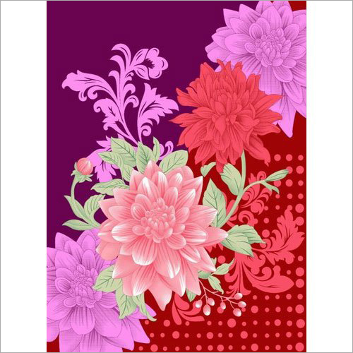 Floral Print Polar Blanket