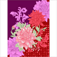 Floral Print Polar Blanket