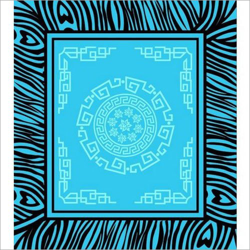 Blue Printed Polar Blanket