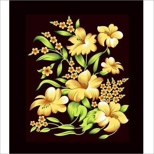 Floral Print Acrylic Blanket