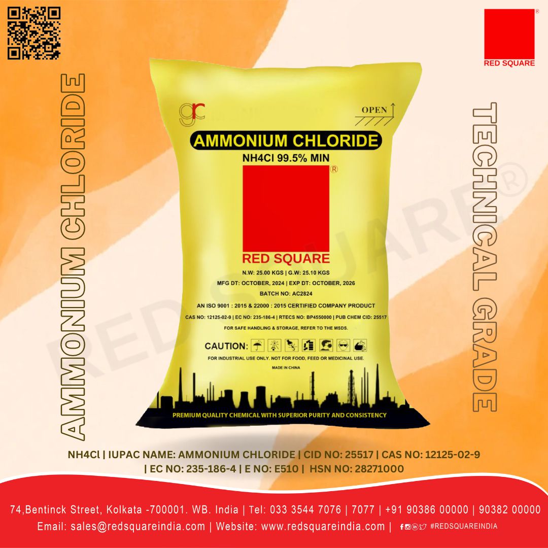 Ammonium Chloride - Technical Grade  Red Square - Boiling Point: 520 C