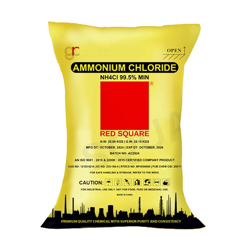 Ammonium Chloride - Technical Grade  Red Square - Boiling Point: 520 C