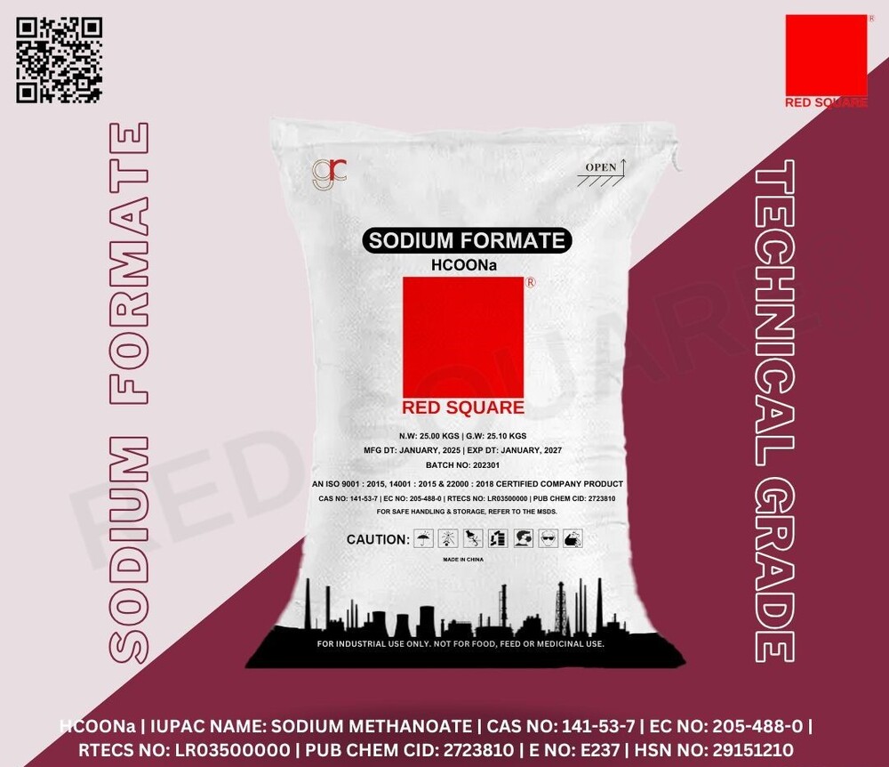 Sodium Formate - Red Square - Application: Industrial