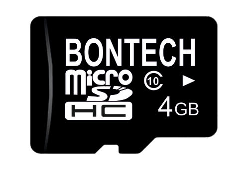 BONTECH 4GB MEMORY CARD WITH 6 MONTH WARRANTY