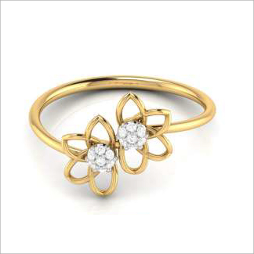 Gold Fancy Ring By BLUEDOT
