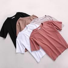 LADIES ROUND NECK T SHIRT